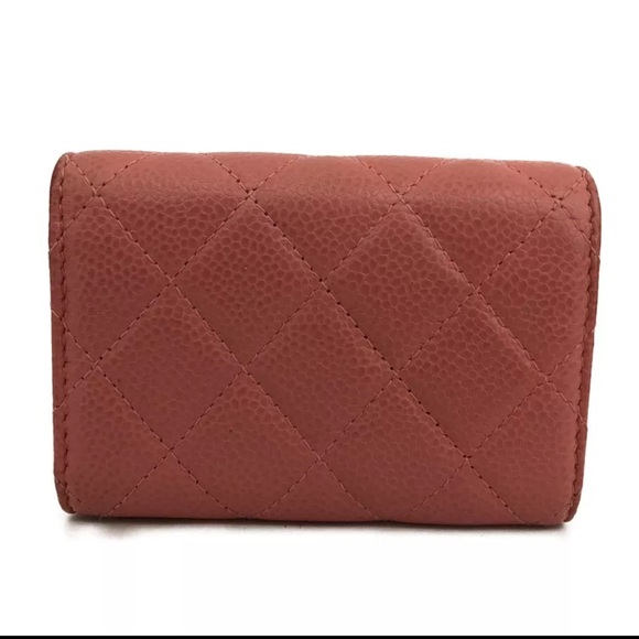 277 Preloved Chanel CC Quilted Mattelasse Caviar Trifold Wallet - Picture 3 of 7